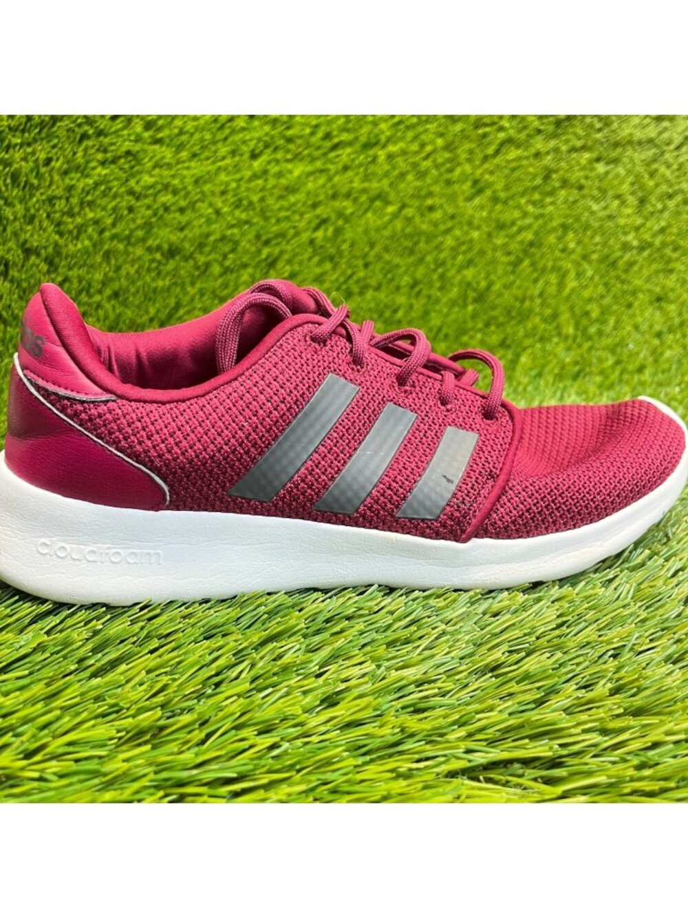 Adidas QT Racer Womens Size 8 Maroon‎ Athletic Running Walking Shoes Sneakers